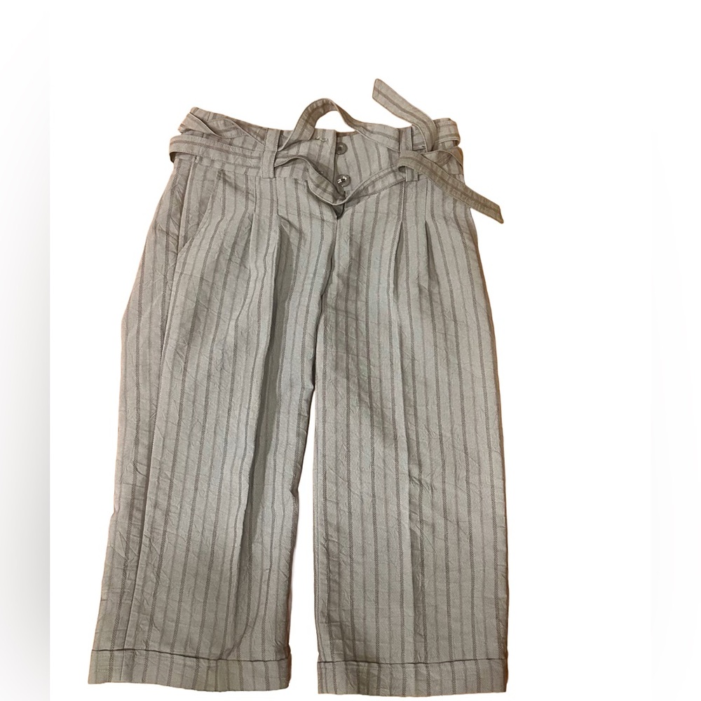 Jus D’Orange Paris Stylish Gray Striped Pants